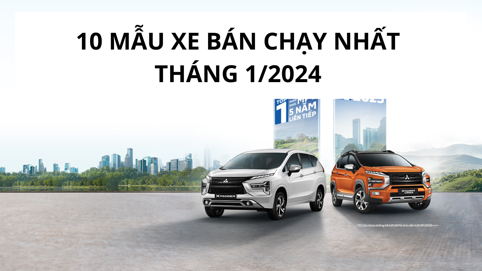 Top 10 mẫu xe bán chạy nhất đầu năm 2024