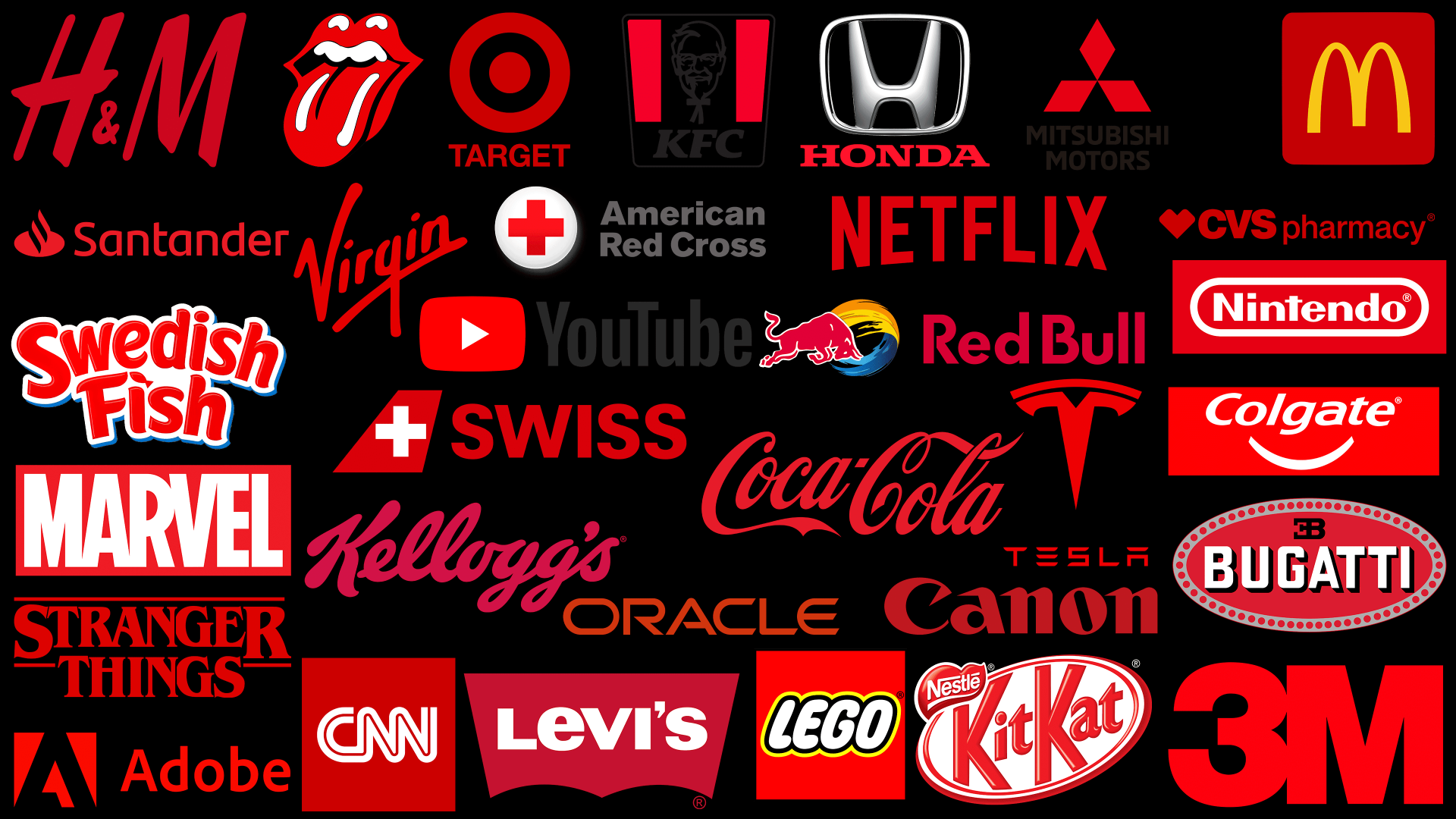 Top những logo thương hiệu màu đỏ nổi tiếng nhất toàn cầu