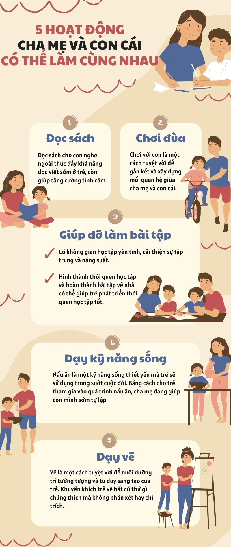 5 hoạt động cha mẹ và con cái có thể làm cùng nhau giúp gắn kết tình cảm - Ảnh 1.