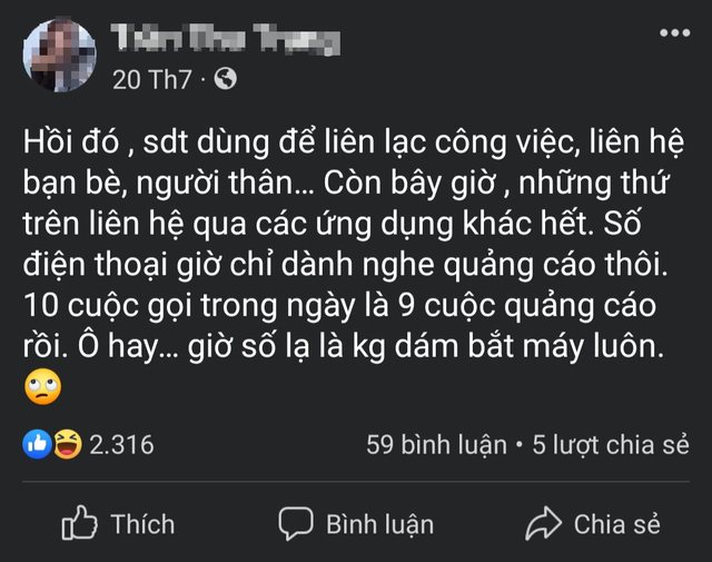 cuộc gọi quảng cáo